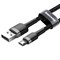 Кабель Baseus Cafule Cable USB For Micro 2.4A 1M (CAMKLF-BG1) - фото 19863