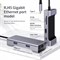 USB-концентратор Baseus Multi-functional HUB Type-C - 2xUSB/HDMI/Type-C/RJ45 (CATXF-0G) - фото 21725