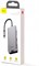 USB-концентратор Baseus Multi-functional HUB Type-C - 2xUSB/HDMI/Type-C/RJ45 (CATXF-0G) - фото 21727