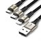 Кабель Baseus caring touch selection 1-in-3 USB cable 1.2m 3.5A (CAMLT-GH01) - фото 23734