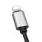 AUX-кабель Baseus L33 Apple+3.5mm to 3.5mm AUX Audio Cable (CALL33-01) - фото 24084