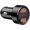 Автомобильное зарядное устройство Baseus Magic Series Dual USB QC (CCMLC20A-01) Black