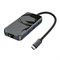 Хаб HOCO HB16 Easy expand USB3.0*3 + HDMI + PD + RJ45 - фото 35298