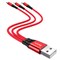Кабель Hoco X47 Harbor 3 в 1 Lightning+Micro-USB+Type-C - фото 35429