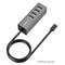 Хаб USB Hoco HB1 Tupe-C  4USB Line machine - фото 35839