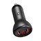 Автомобильное зарядное устройство Baseus Digital Display PPS Dual Quick Charger Car Charger 45W USB-A/Type-C (CCBX-C0G) - фото 37060
