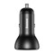 Автомобильное зарядное устройство Baseus Digital Display Dual SCP Quick Charger Car Charger 45W USB-A/USB-A + Кабель Type-C (TZCCBX-B0G) - фото 37074