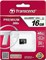 Карта памяти MicroSD  16GB  Transcend Class 10 UHS-I (300x) без адаптера - фото 9706